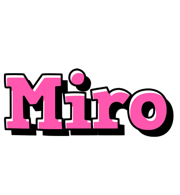 Miro girlish logo