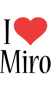 Miro i-love logo