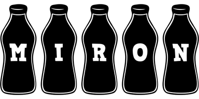 Miron bottle logo