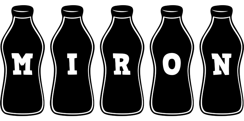 Miron bottle logo
