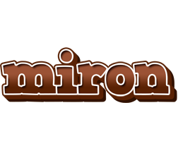 Miron brownie logo