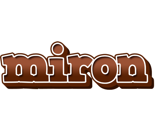Miron brownie logo