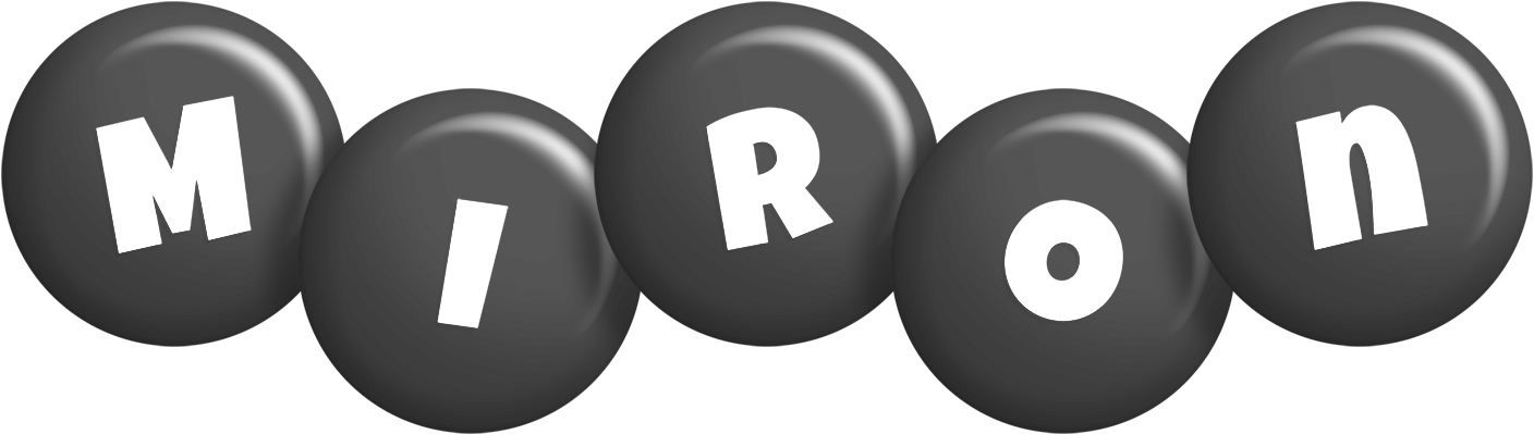 Miron candy-black logo
