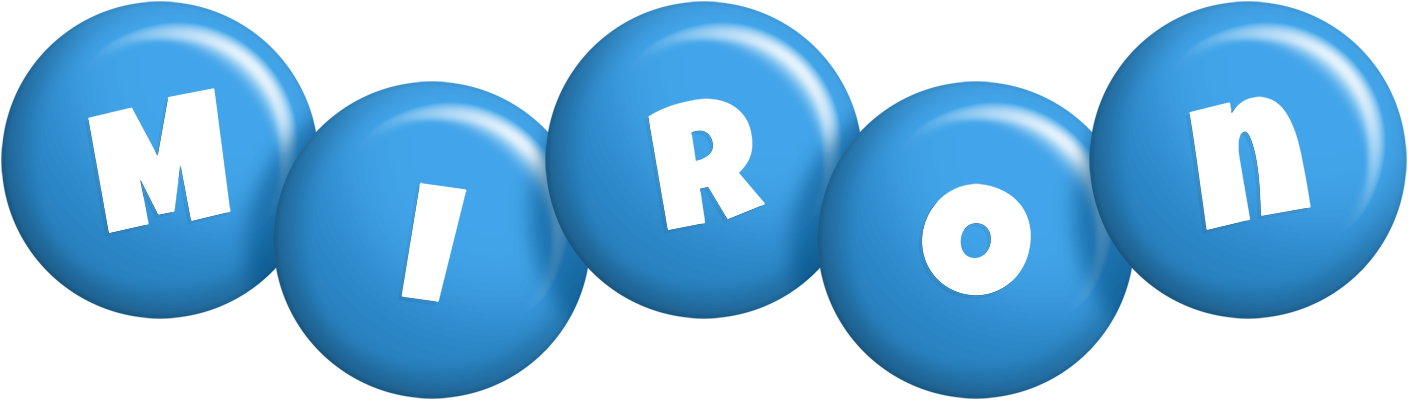 Miron candy-blue logo