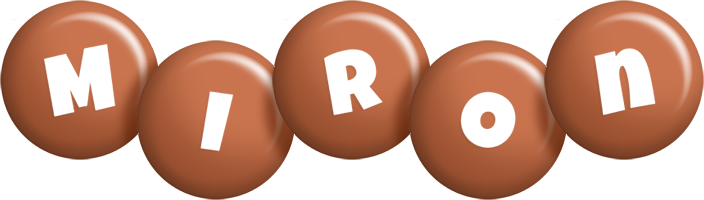 Miron candy-brown logo