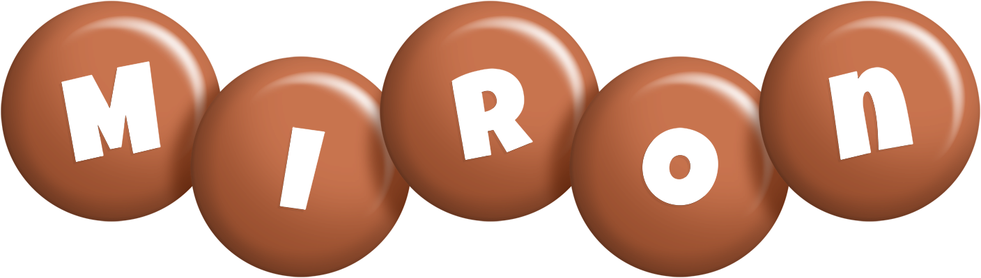 Miron candy-brown logo