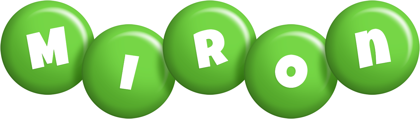Miron candy-green logo