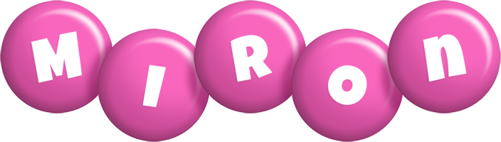 Miron candy-pink logo