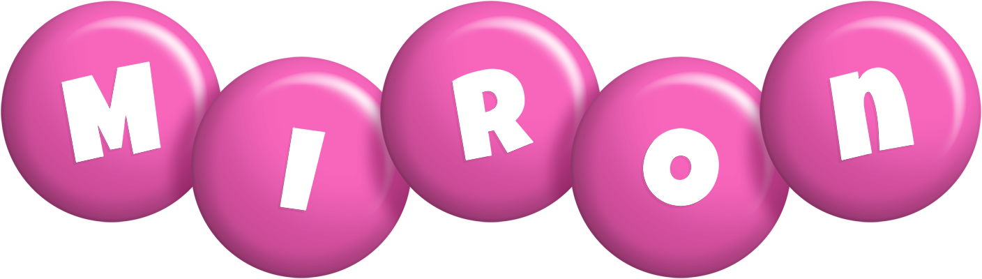 Miron candy-pink logo