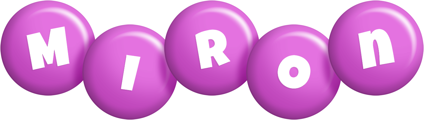 Miron candy-purple logo