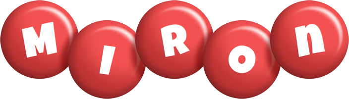 Miron candy-red logo