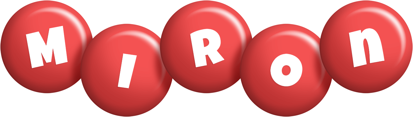 Miron candy-red logo