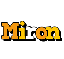 Miron cartoon logo