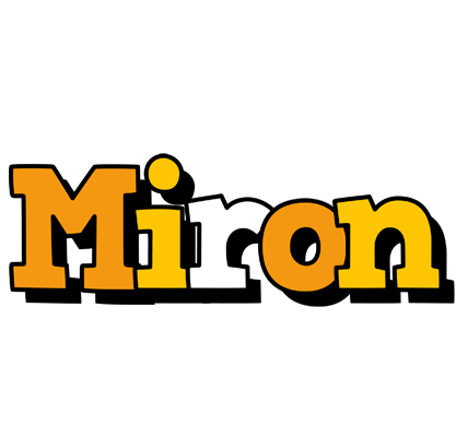 Miron cartoon logo