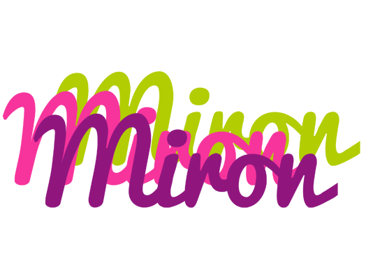 Miron flowers logo