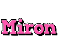 Miron girlish logo