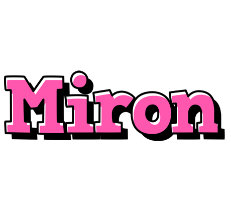 Miron girlish logo