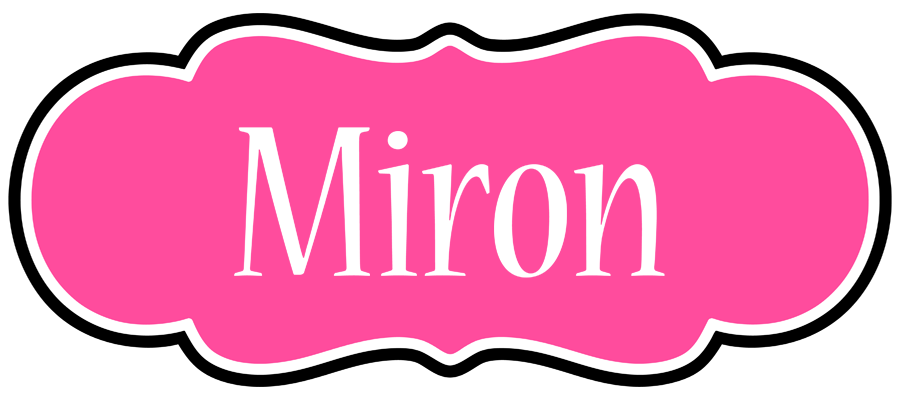 Miron invitation logo