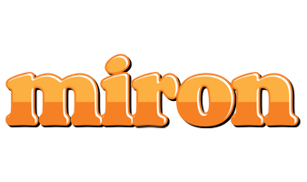 Miron orange logo