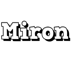 Miron snowing logo