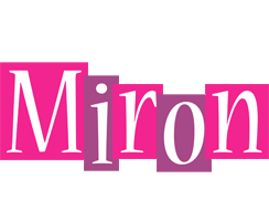 Miron whine logo