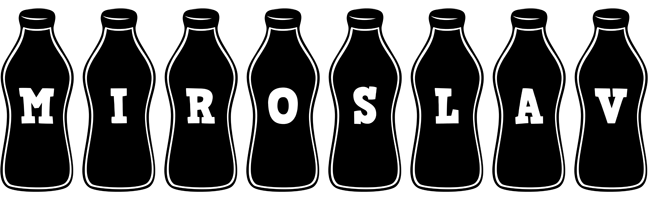 Miroslav bottle logo