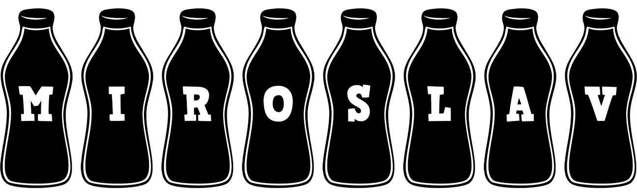 Miroslav bottle logo