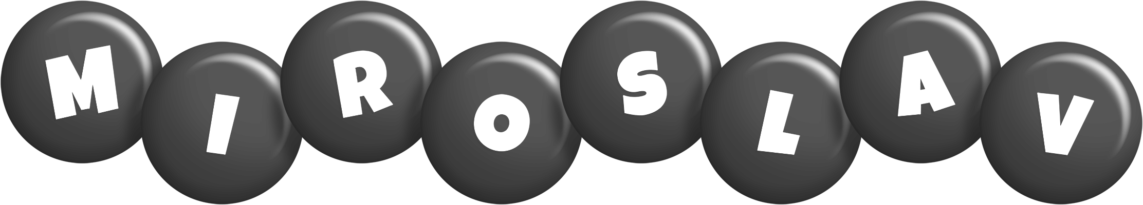 Miroslav candy-black logo