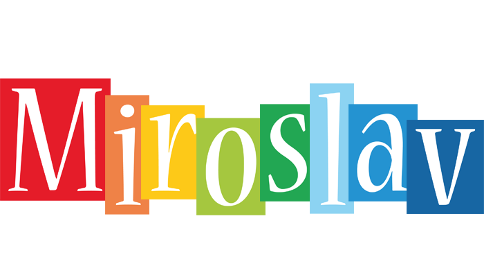 Miroslav colors logo