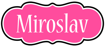 Miroslav invitation logo