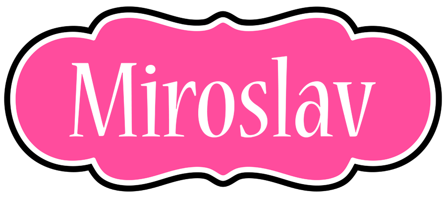 Miroslav invitation logo