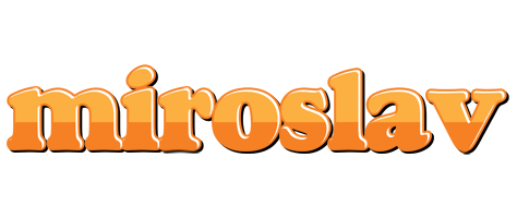 Miroslav orange logo