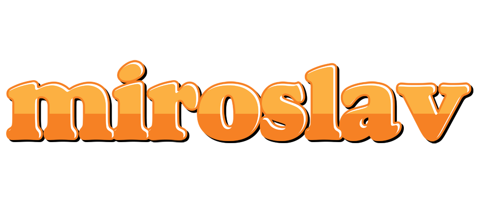 Miroslav orange logo
