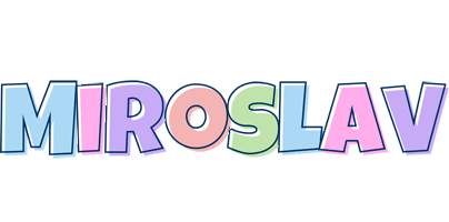 Miroslav pastel logo