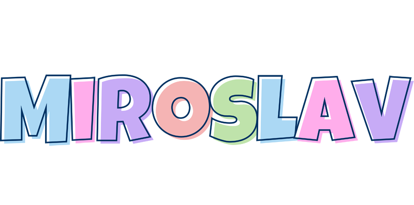 Miroslav pastel logo