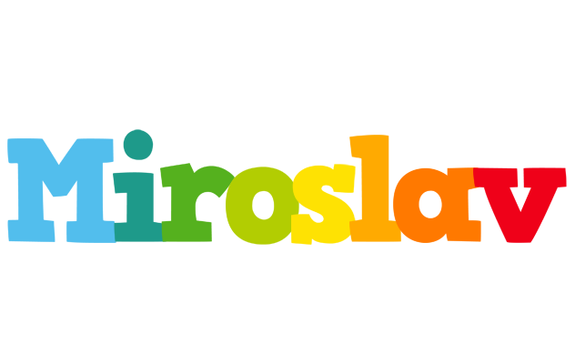 Miroslav rainbows logo