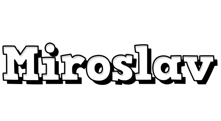 Miroslav snowing logo