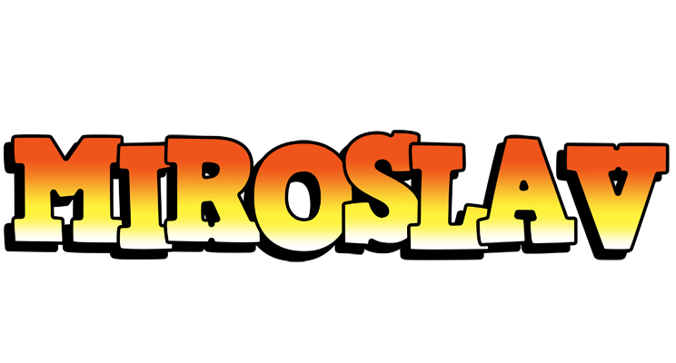 Miroslav sunset logo