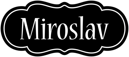 Miroslav welcome logo