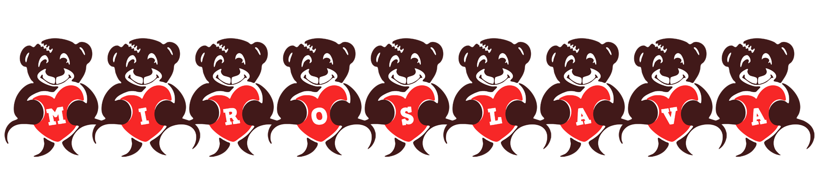 Miroslava bear logo