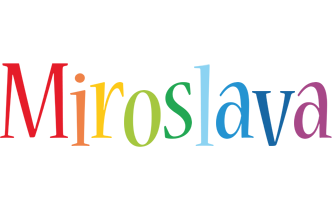 Miroslava birthday logo