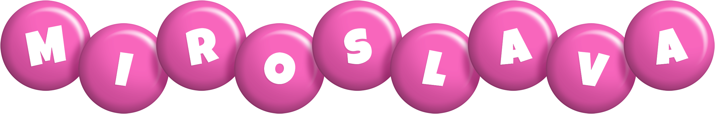Miroslava candy-pink logo