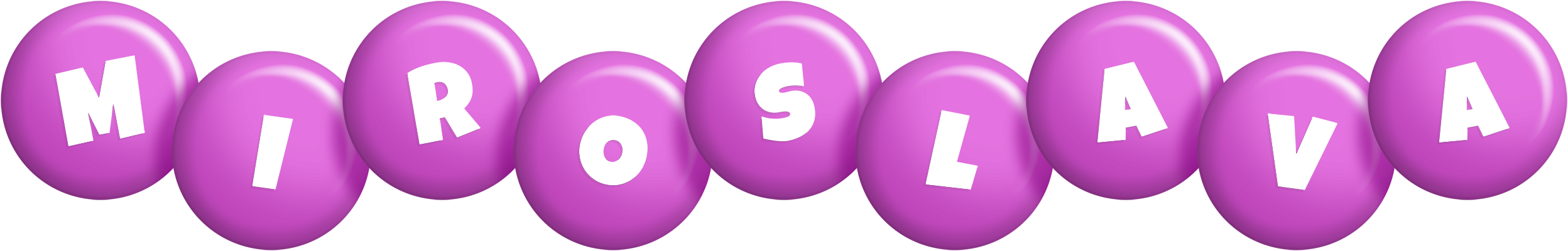 Miroslava candy-purple logo