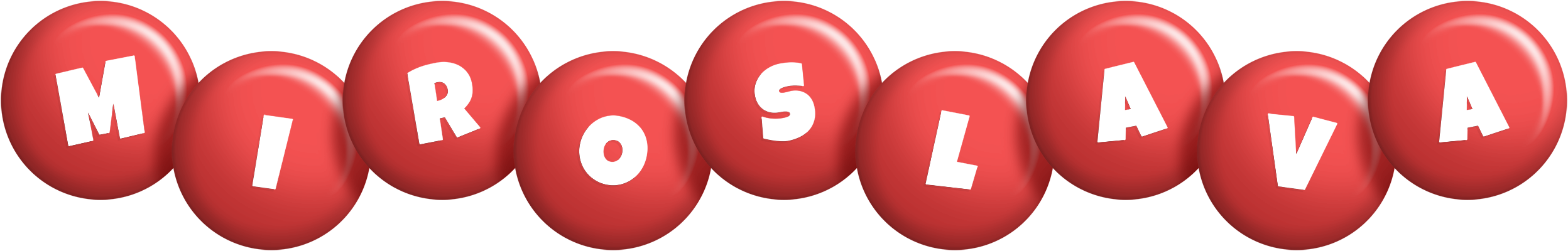 Miroslava candy-red logo