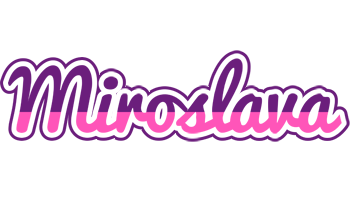 Miroslava cheerful logo