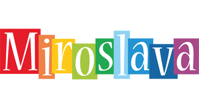 Miroslava colors logo