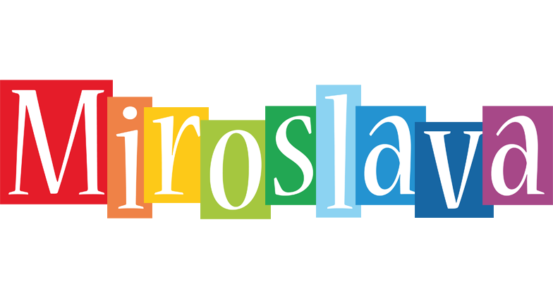 Miroslava colors logo
