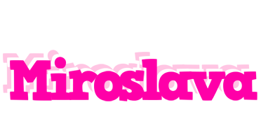 Miroslava dancing logo