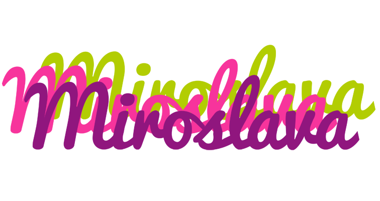 Miroslava flowers logo