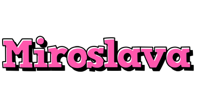 Miroslava girlish logo